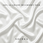 NOCHKA 100% Mulberry Silk Square Scarf – 21"x21" | 19 Momme 6A Grade Silk - NOCHKA
