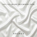 NOCHKA 100% Mulberry Silk Square Scarf – 21"x21" | 19 Momme 6A Grade Silk - NOCHKA
