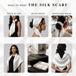 NOCHKA 100% Mulberry Silk Square Scarf – 35"x35" | 19 Momme 6A Grade Silk - NOCHKA
