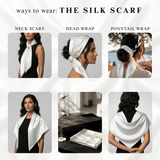 NOCHKA 100% Mulberry Silk Square Scarf – 35"x35" | 19 Momme 6A Grade Silk - NOCHKA
