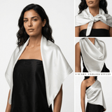 NOCHKA 100% Mulberry Silk Square Scarf – 35"x35" | 19 Momme 6A Grade Silk - NOCHKA
