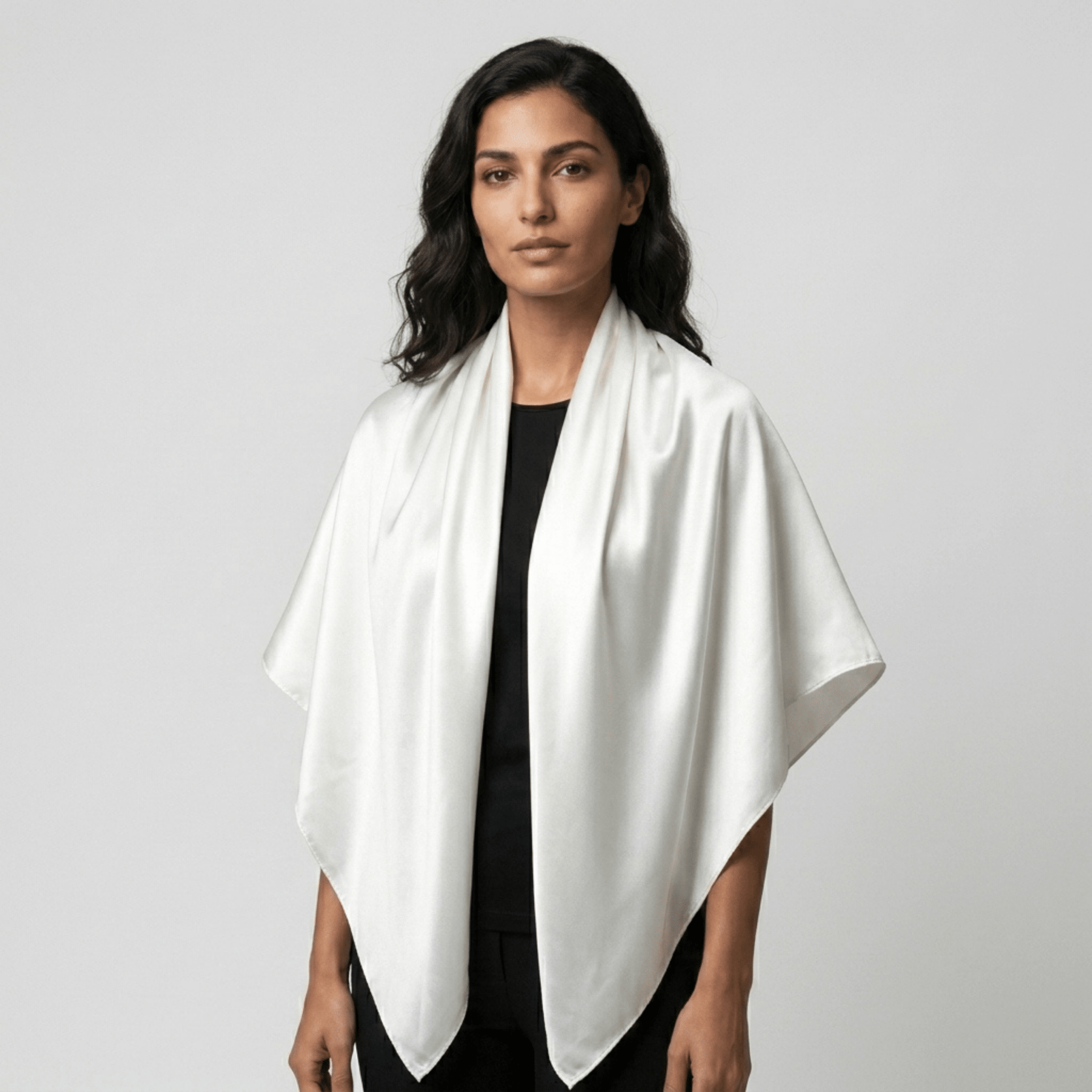 NOCHKA 100% Mulberry Silk Square Scarf – 43