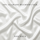 NOCHKA 100% Mulberry Silk Square Scarf – 43"x43" | 19 Momme 6A Grade Silk - NOCHKA
