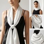 NOCHKA 100% Mulberry Silk Square Scarf – 70"x21" | 19 Momme 6A Grade Silk - NOCHKA

