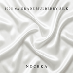 NOCHKA 100% Mulberry Silk Square Scarf – 70"x21" | 19 Momme 6A Grade Silk - NOCHKA

