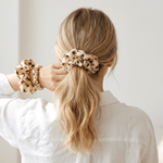NOCHKA Bee's Print of Silk Scrunchies – Ultra Thin, Skinny, Regular & Jumbo - NOCHKA
