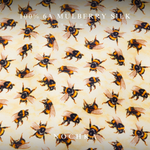 NOCHKA Bee's Print of Silk Scrunchies – Ultra Thin, Skinny, Regular & Jumbo - NOCHKA
