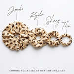NOCHKA Bee's Print of Silk Scrunchies – Ultra Thin, Skinny, Regular & Jumbo - NOCHKA
