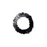 NOCHKA Black Gradient Print of Silk Scrunchies – Ultra Thin, Skinny, Regular & Jumbo - NOCHKA
