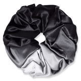 NOCHKA Black Gradient Print of Silk Scrunchies – Ultra Thin, Skinny, Regular & Jumbo - NOCHKA
