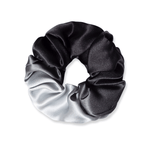 NOCHKA Black Gradient Print of Silk Scrunchies – Ultra Thin, Skinny, Regular & Jumbo - NOCHKA

