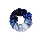 NOCHKA Blue Gradient Print of Silk Scrunchies – Ultra Thin, Skinny, Regular & Jumbo - NOCHKA
