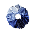 NOCHKA Blue Gradient Print of Silk Scrunchies – Ultra Thin, Skinny, Regular & Jumbo - NOCHKA
