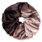 NOCHKA Brown Gradient Print of Silk Scrunchies – Ultra Thin, Skinny, Regular & Jumbo - NOCHKA
