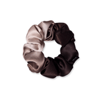 NOCHKA Brown Gradient Print of Silk Scrunchies – Ultra Thin, Skinny, Regular & Jumbo - NOCHKA
