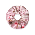 NOCHKA Cherry Blossom Print of Silk Scrunchies – Ultra Thin, Skinny, Regular & Jumbo - NOCHKA
