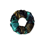 NOCHKA Chrysanthemum Print of Silk Scrunchies – Ultra Thin, Skinny, Regular & Jumbo - NOCHKA
