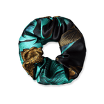 NOCHKA Chrysanthemum Print of Silk Scrunchies – Ultra Thin, Skinny, Regular & Jumbo - NOCHKA
