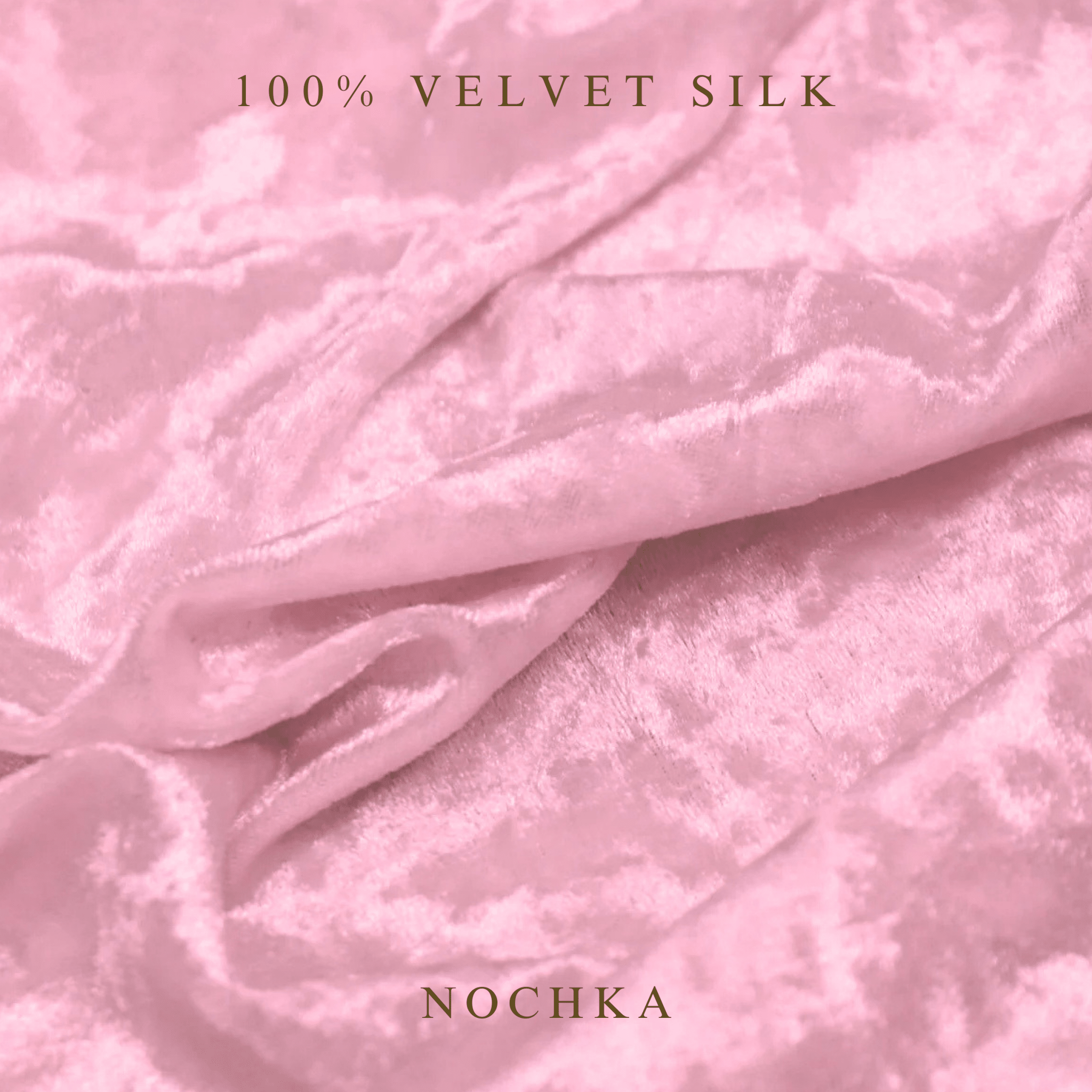 NOCHKA Dusty Rose Velvet Silk Scrunchies – Ultra Thin, Skinny, Regular & Jumbo Hair Ties – Soft Luxury Black Scrunchies for All Hair Type - NOCHKA
