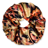 NOCHKA Fall Leaves Print of Silk Scrunchies – Ultra Thin, Skinny, Regular & Jumbo - NOCHKA
