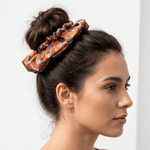 NOCHKA Fall Theme Print of Silk Scrunchies – Ultra Thin, Skinny, Regular & Jumbo - NOCHKA
