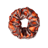 NOCHKA Fall Theme Print of Silk Scrunchies – Ultra Thin, Skinny, Regular & Jumbo - NOCHKA
