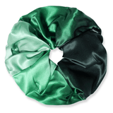 NOCHKA Green Gradient Print of Silk Scrunchies – Ultra Thin, Skinny, Regular & Jumbo - NOCHKA
