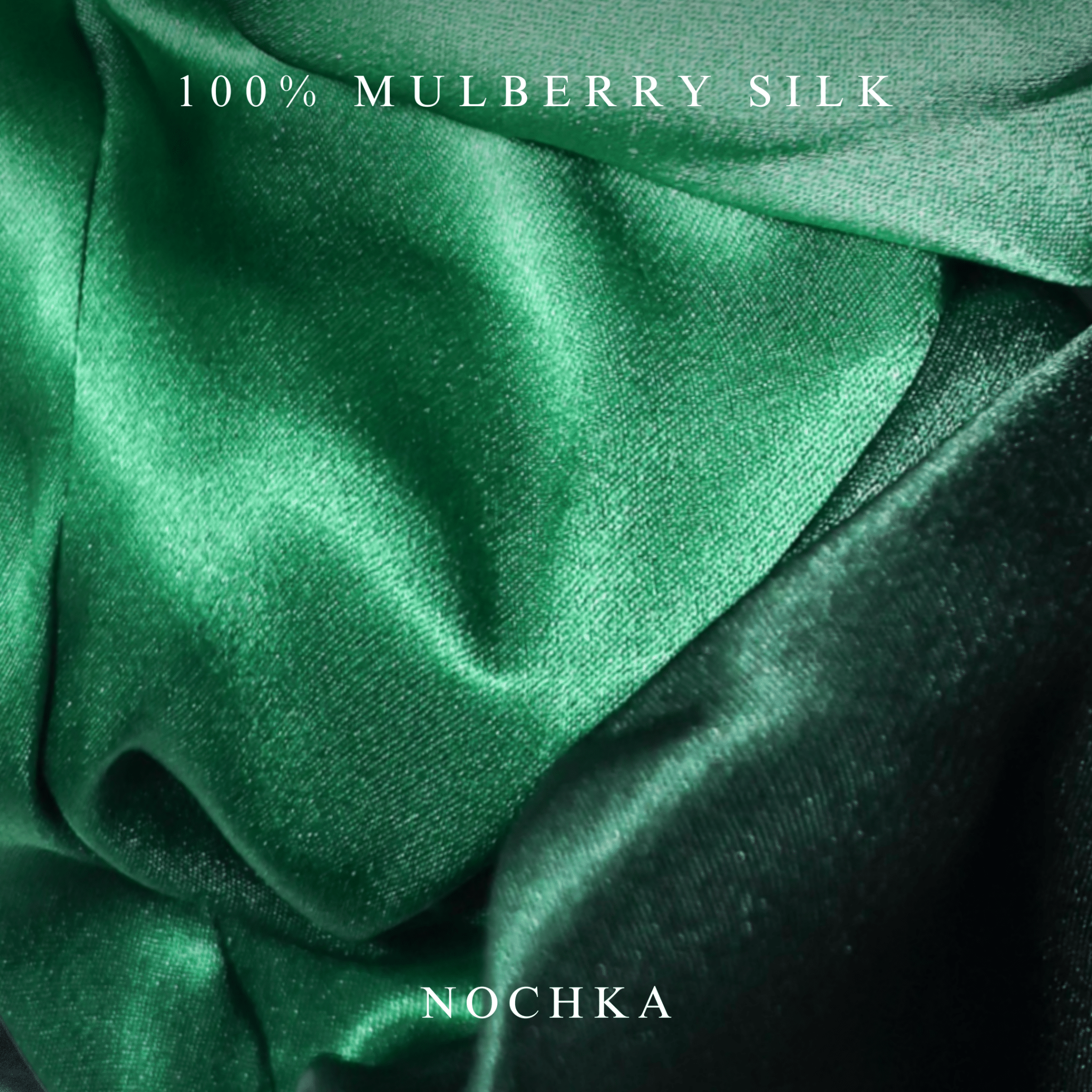NOCHKA Green Gradient Print of Silk Scrunchies – Ultra Thin, Skinny, Regular & Jumbo - NOCHKA
