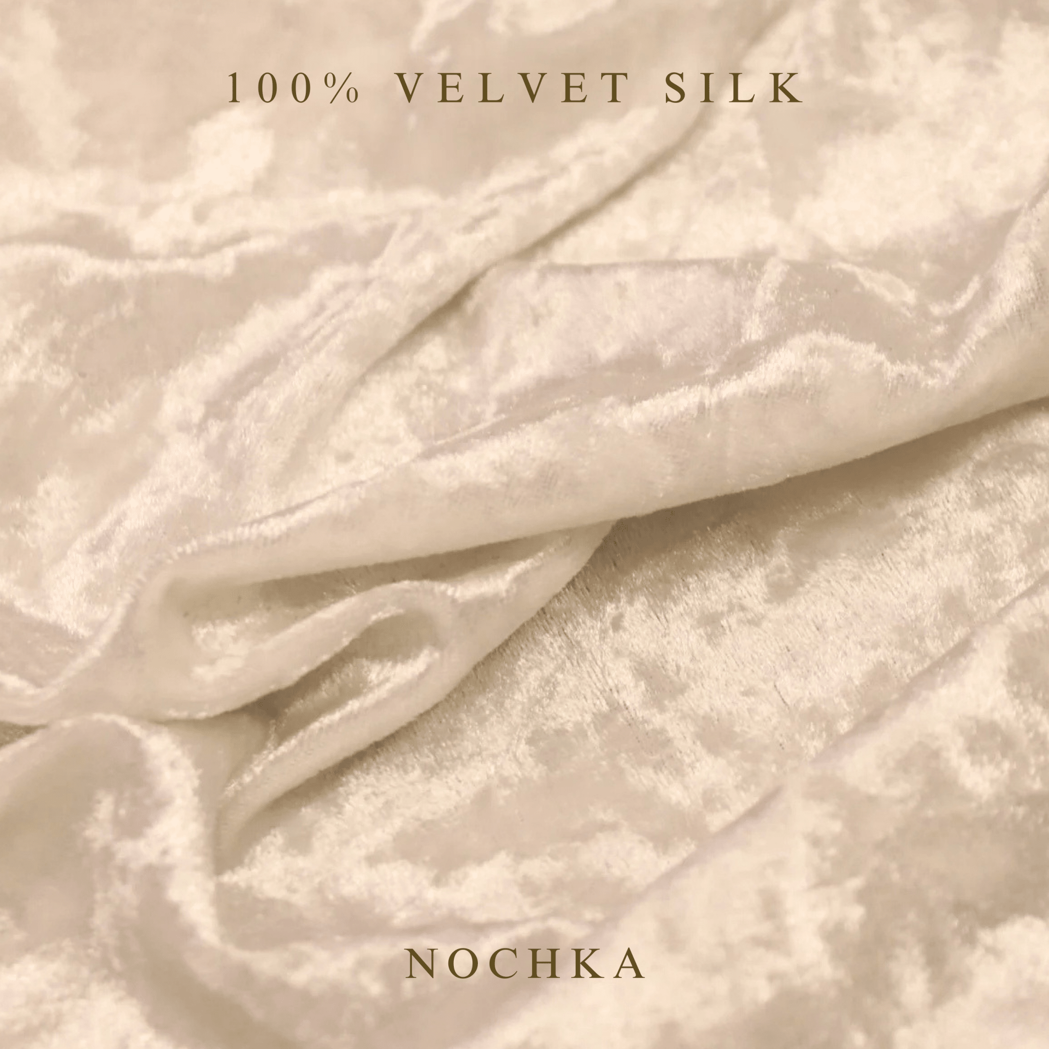 NOCHKA Ivory Velvet Silk Scrunchies – Ultra Thin, Skinny, Regular & Jumbo Hair Ties – Soft Luxury Black Scrunchies for All Hair Type - NOCHKA
