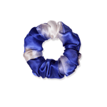 NOCHKA Lavender Indigo Print of Silk Scrunchies – Ultra Thin, Skinny, Regular & Jumbo - NOCHKA
