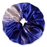 NOCHKA Lavender Indigo Print of Silk Scrunchies – Ultra Thin, Skinny, Regular & Jumbo - NOCHKA
