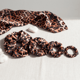 NOCHKA Leopard Print of Silk Scrunchies – Ultra Thin, Skinny, Regular & Jumbo - NOCHKA
