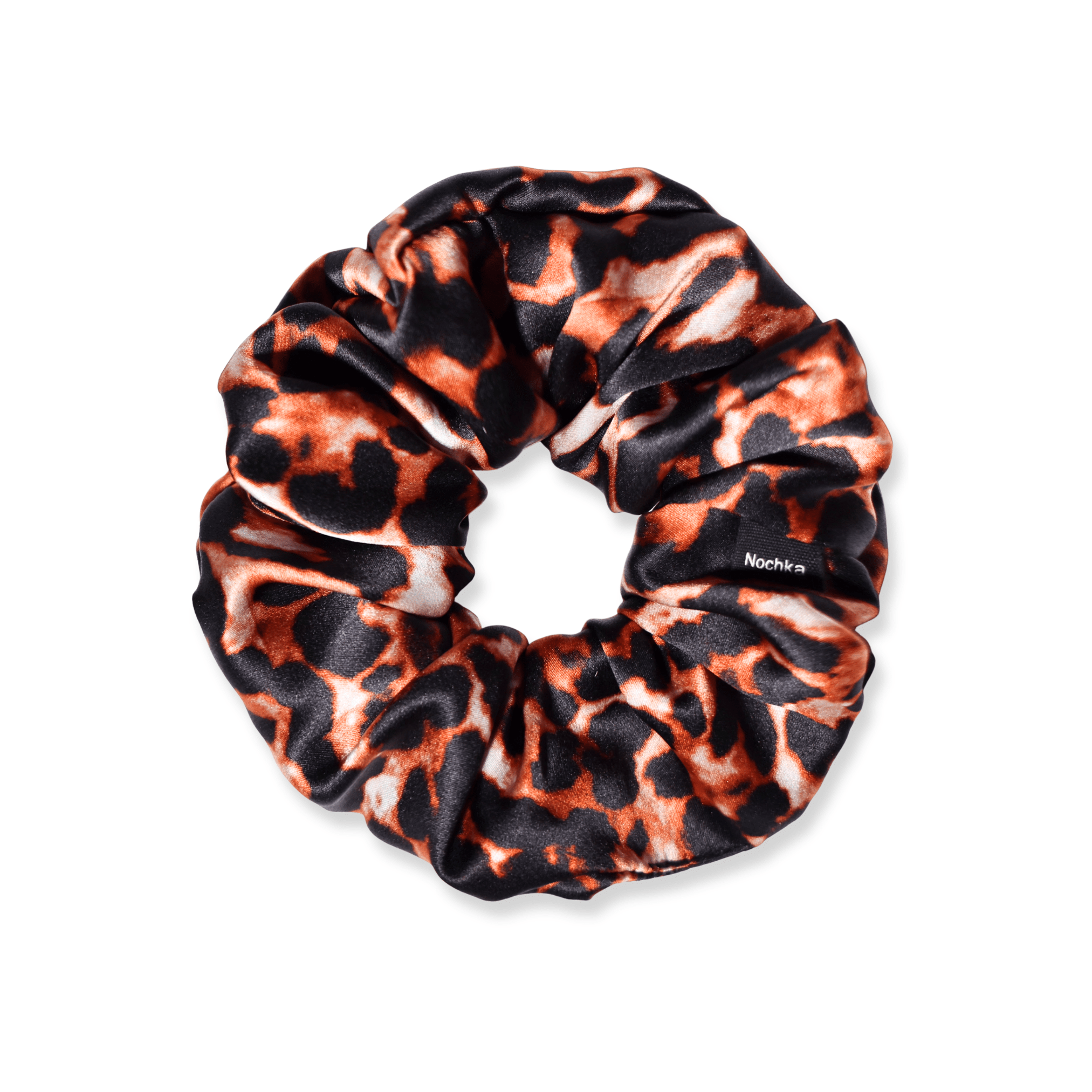 NOCHKA Leopard Print of Silk Scrunchies – Ultra Thin, Skinny, Regular & Jumbo - NOCHKA
