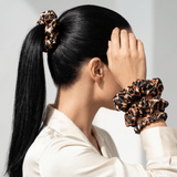 NOCHKA Leopard Print of Silk Scrunchies – Ultra Thin, Skinny, Regular & Jumbo - NOCHKA
