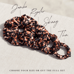 NOCHKA Leopard Print of Silk Scrunchies – Ultra Thin, Skinny, Regular & Jumbo - NOCHKA
