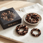 NOCHKA Leopard Print of Silk Scrunchies – Ultra Thin, Skinny, Regular & Jumbo - NOCHKA
