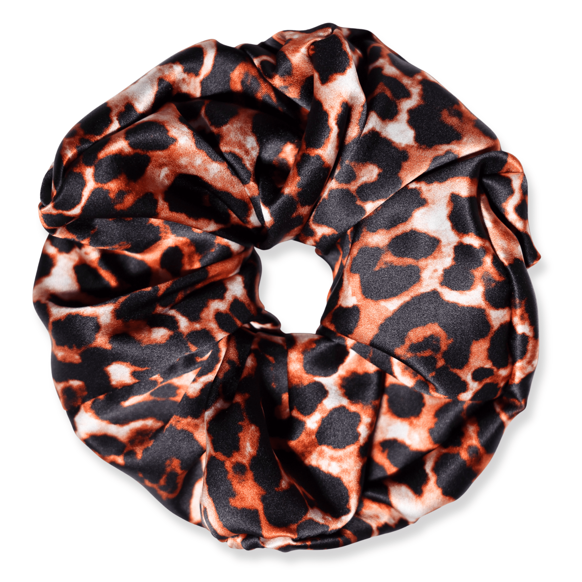 NOCHKA Leopard Print of Silk Scrunchies – Ultra Thin, Skinny, Regular & Jumbo - NOCHKA