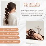 NOCHKA Leopard Print of Silk Scrunchies – Ultra Thin, Skinny, Regular & Jumbo - NOCHKA
