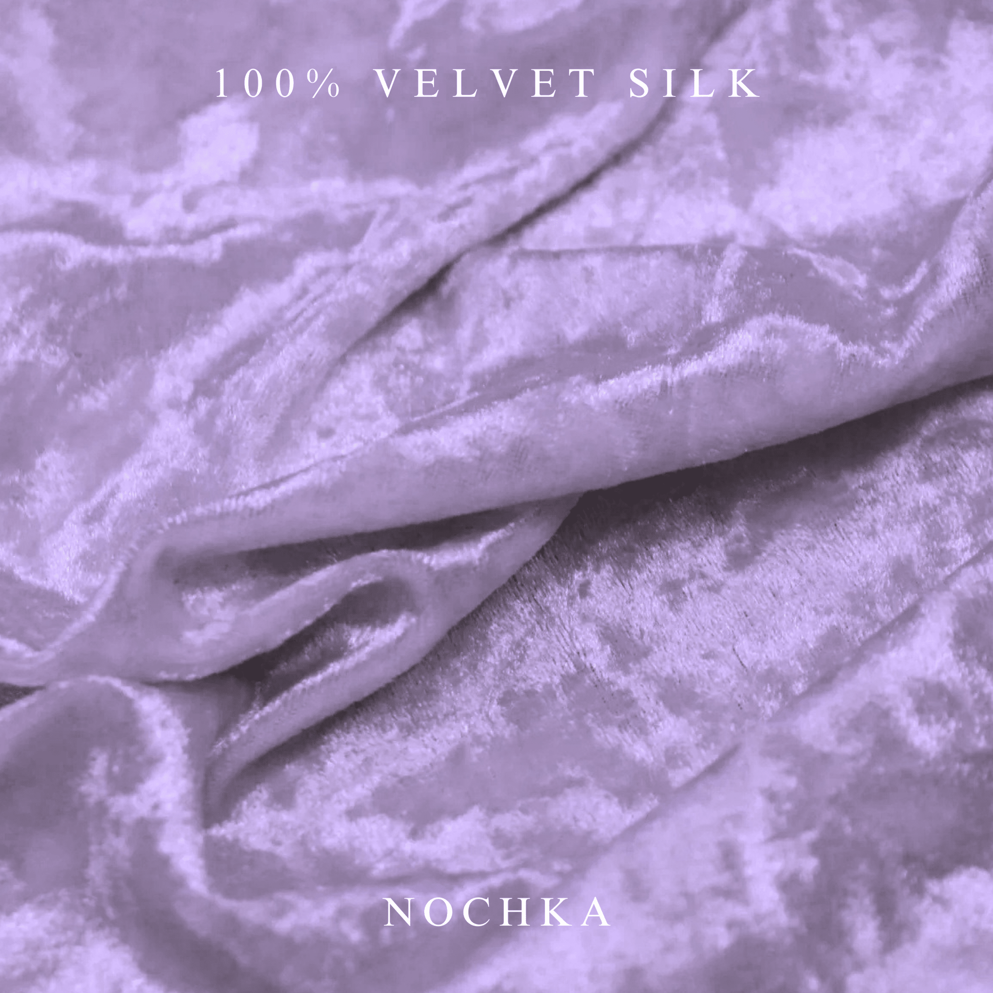 NOCHKA Midnight Lavender Velvet Silk Scrunchies – Ultra Thin, Skinny, Regular & Jumbo Hair Ties – Soft Luxury Black Scrunchies for All Hair Type - NOCHKA
