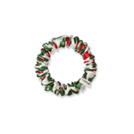NOCHKA Mistletoe Print of Silk Scrunchies – Ultra Thin, Skinny, Regular & Jumbo - NOCHKA
