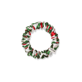 NOCHKA Mistletoe Print of Silk Scrunchies – Ultra Thin, Skinny, Regular & Jumbo - NOCHKA
