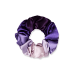 NOCHKA Purple Gradient Print of Silk Scrunchies – Ultra Thin, Skinny, Regular & Jumbo - NOCHKA

