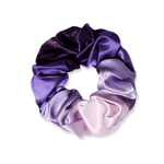 NOCHKA Purple Gradient Print of Silk Scrunchies – Ultra Thin, Skinny, Regular & Jumbo - NOCHKA
