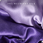 NOCHKA Purple Gradient Print of Silk Scrunchies – Ultra Thin, Skinny, Regular & Jumbo - NOCHKA
