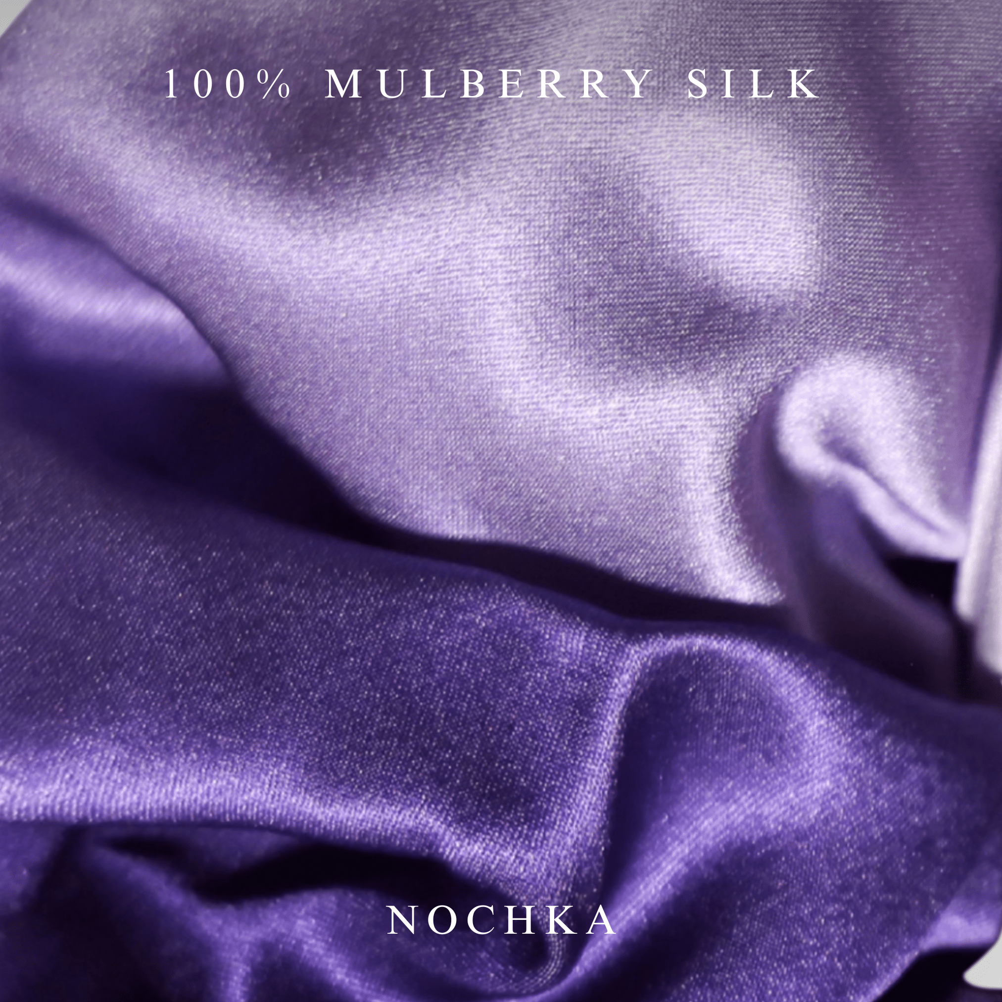 NOCHKA Purple Gradient Print of Silk Scrunchies – Ultra Thin, Skinny, Regular & Jumbo - NOCHKA
