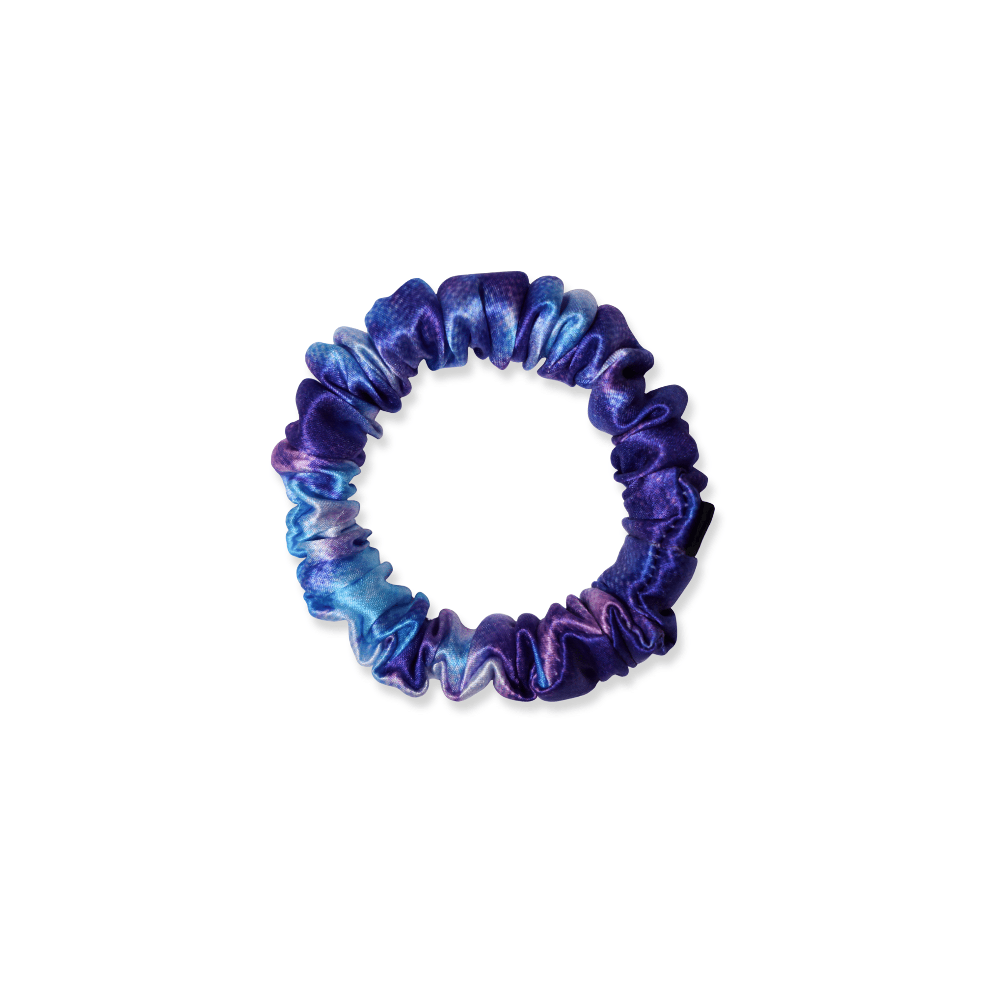 NOCHKA Purple Way Print of Silk Scrunchies – Ultra Thin, Skinny, Regular & Jumbo - NOCHKA