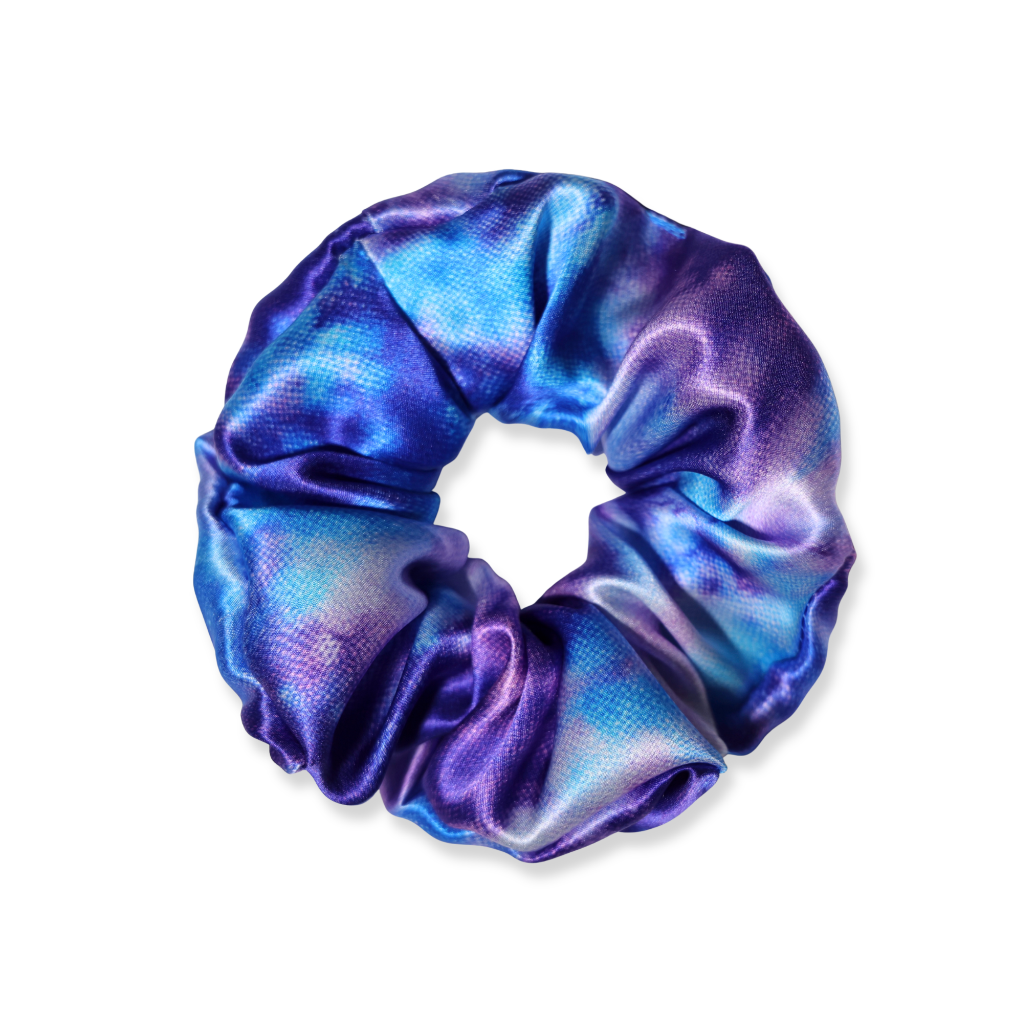 NOCHKA Purple Way Print of Silk Scrunchies – Ultra Thin, Skinny, Regular & Jumbo - NOCHKA
