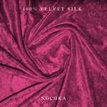 NOCHKA Raspberry Velvet Silk Scrunchies – Ultra Thin, Skinny, Regular & Jumbo Hair Ties – Soft Luxury Black Scrunchies for All Hair Types - NOCHKA
