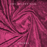 NOCHKA Raspberry Velvet Silk Scrunchies – Ultra Thin, Skinny, Regular & Jumbo Hair Ties – Soft Luxury Black Scrunchies for All Hair Types - NOCHKA
