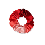 NOCHKA Red Gradient Print of Silk Scrunchies – Ultra Thin, Skinny, Regular & Jumbo - NOCHKA
